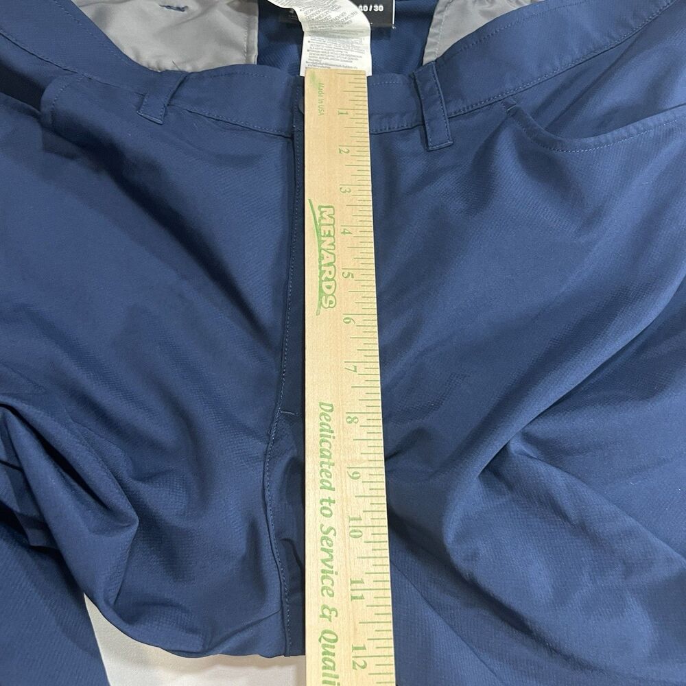 Under Armour Mens 40/30 Golf Pants Blue Loose Fit Flat Front Performance Stretch - Picture 4 of 6